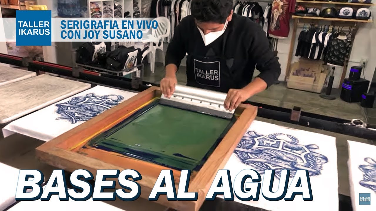 Como imprimir con tintas al Produciendo serigrafía textil en Taller Ikarus con Joy Susano -