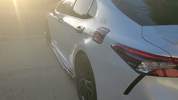 Front lip & side skirts installation on 21 Camry Don