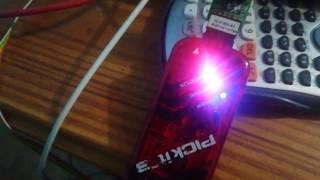 Using Timers and Interrupts to Blink and LED (PIC18F452)