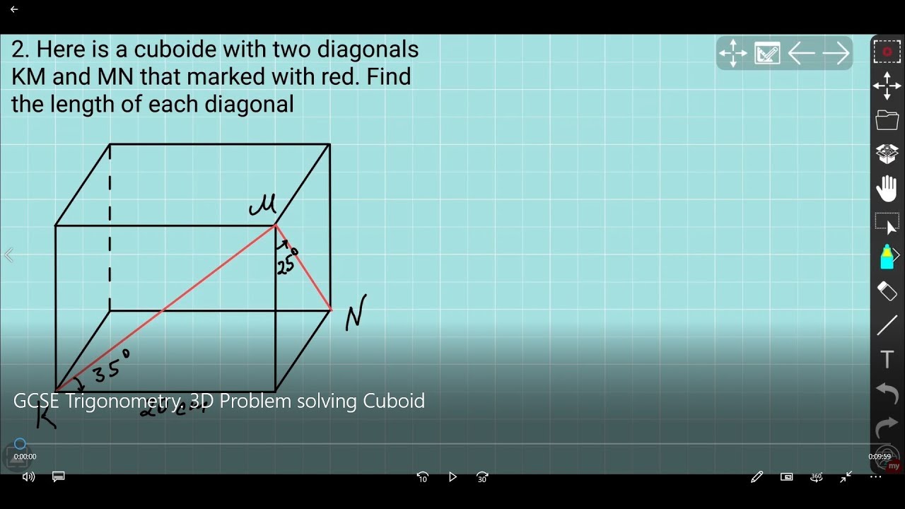 GCSE Maths Revision Trigonometry | GCSE MATHs 3D Problem solving Cuboid ...