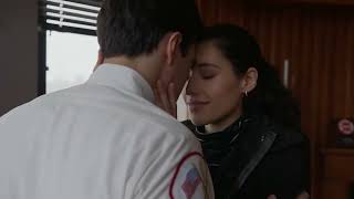 Chicago Fire 10x13   Kissing Scenes — Violet and Evan Hanako Greensmith and Jimmy Nicholas