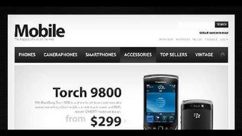 Preview White _ Black Mobile Store Magento Theme by Mercur
