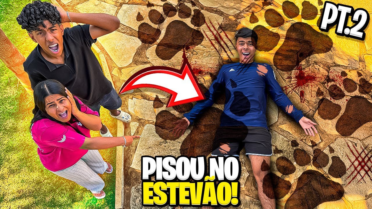 O BICHO BIZARRO PISOU NO ESTEVÃO ! DE ONDE VEIO ESSE BICHO?