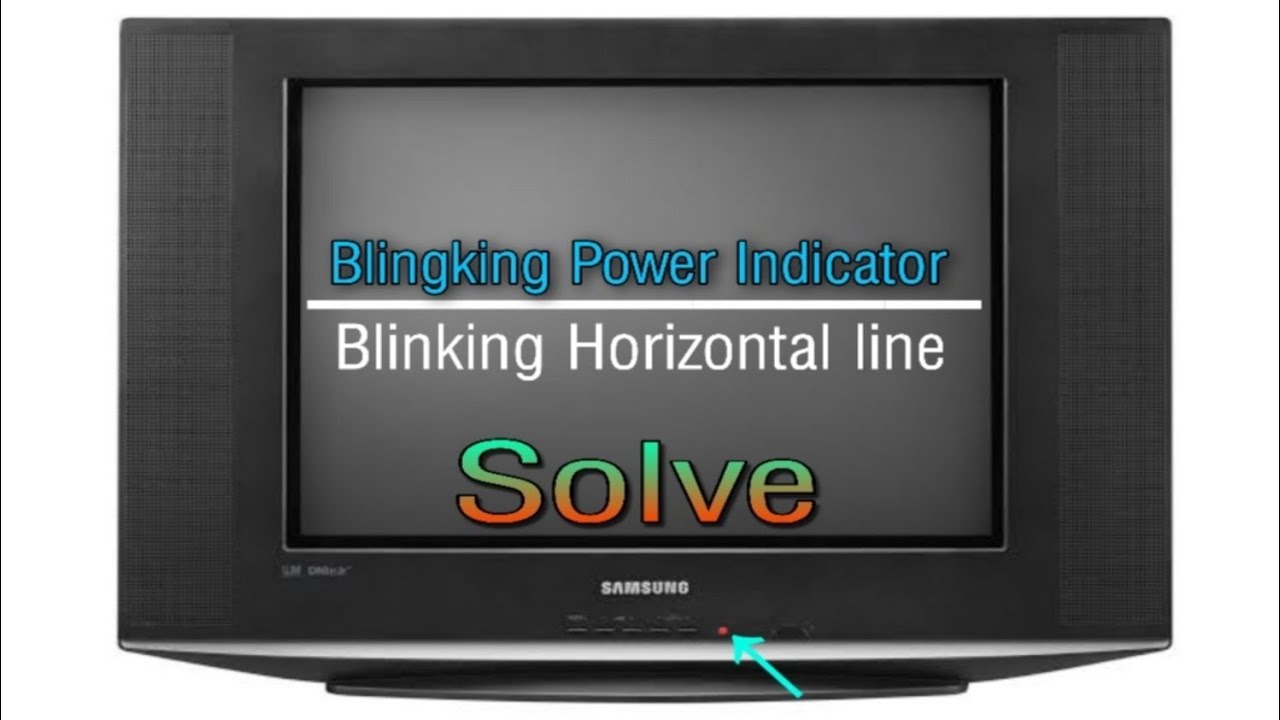 SAMSUNG CRT TV SOLVE BLINKING INDICATOR + HORIZONTAL LINE PROBLEM