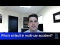 In a multi-car accident, who is at fault?  Kelly Law Team