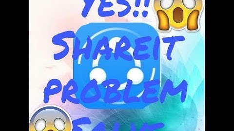 first time solve shareit connecting problem...