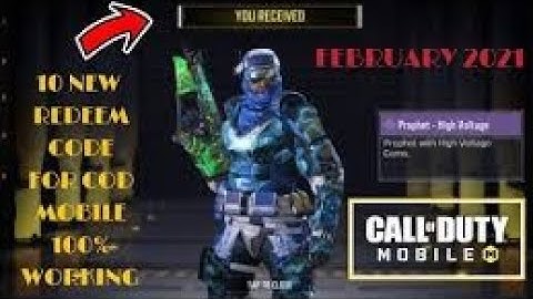 *May 2021* Call Of Duty Mobile New Redeem Code | Redeem Code Cod Mobile Garena