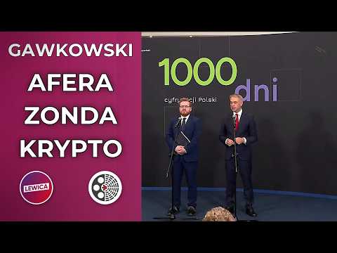 Krzysztof Gawkowski lashes out at the Zonda Crypto scandal
