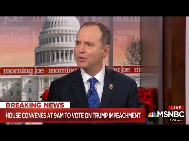 Rep. Schiff on MSNBC: History Will Remember the Vote We Take Today Rep. Schiff on MSNBC: History Will Remember the Vote We Take Today