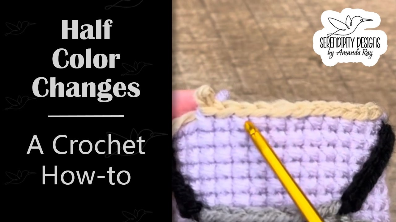 Half Color Changes - A Crochet How-To
