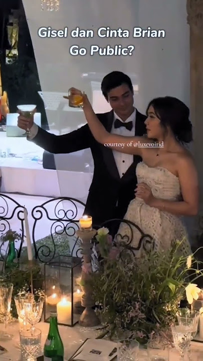 Gisel dan Cinta Brian tampil bucin di pernikahan Luna #gisela #cintabrian #luna #maximbouttier