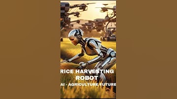 Automated farming, Artificial intelligence robots can efficiently harvest rice faster & effectively