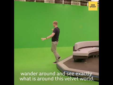 Dan Walker shows off BBC Sport's new VR Studio