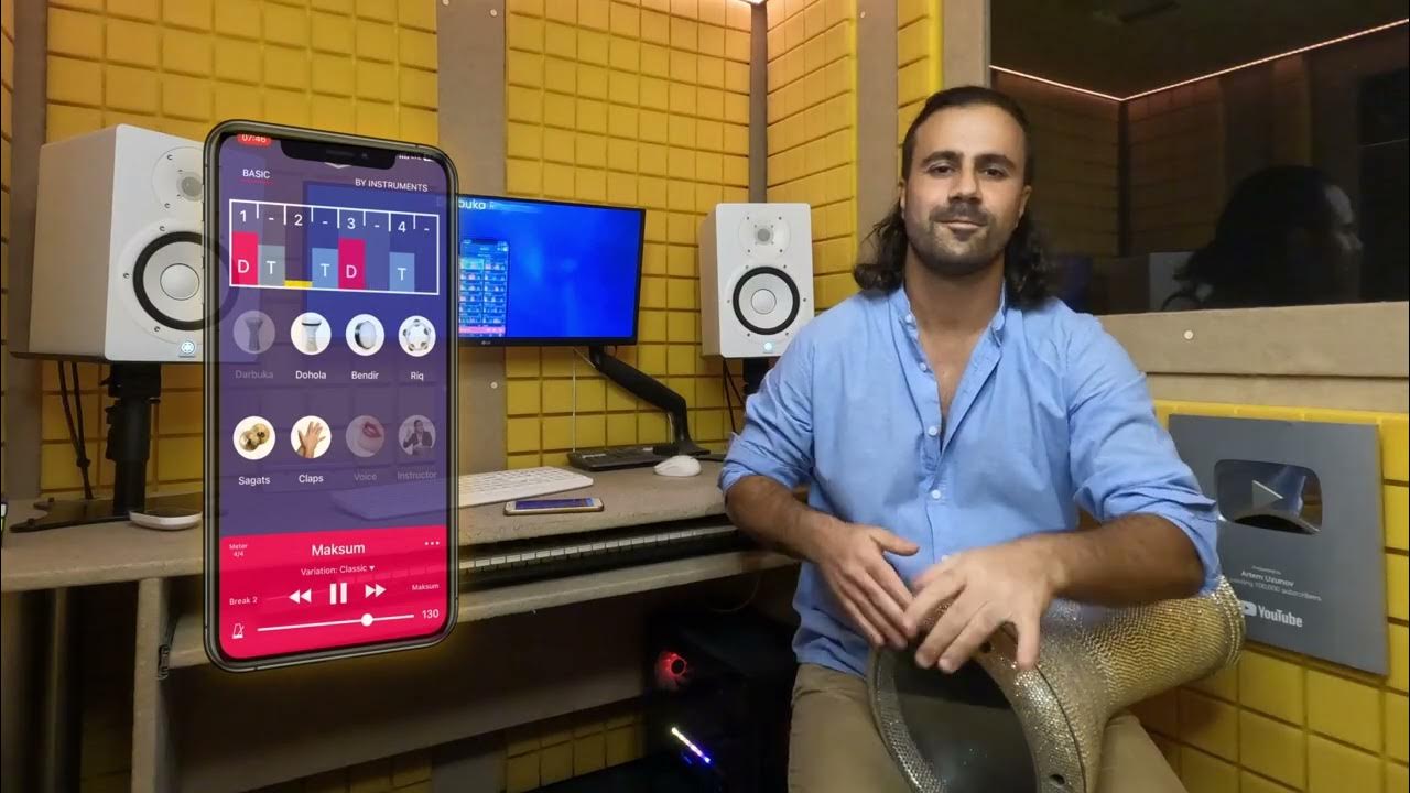 Artem Uzunov Darbuka solo with app Darbuka Rhythms YouTube