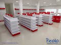 Projeto de Farmácia 3D com layout Picolo Shopping da Farmácia mobiliário ideal para a sua drogaria