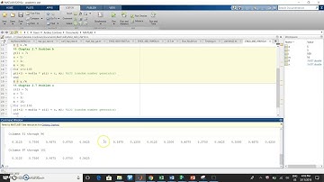 Generating Random Numbers in Matlab