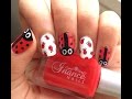 Inance Dynamic 5Free Nail Polish Tutorial Using Color "Orange Crush" ADORABLE Ladybug Design