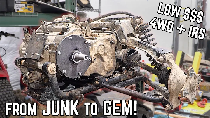 Building a Cheap IRS 5 Speed Shifter Kart (with Reverse!) from a Trashed 4 Wheeler