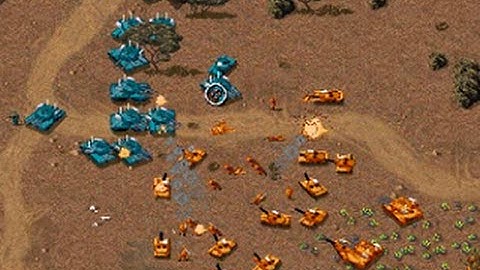 vid#135 C&C95 Tiberian Dawn CnCnet Multiplayer- Big Bushlands FFA