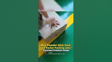Milk Powder Stick Pack Case Packer Packing Line ⑨ Finished Product Show