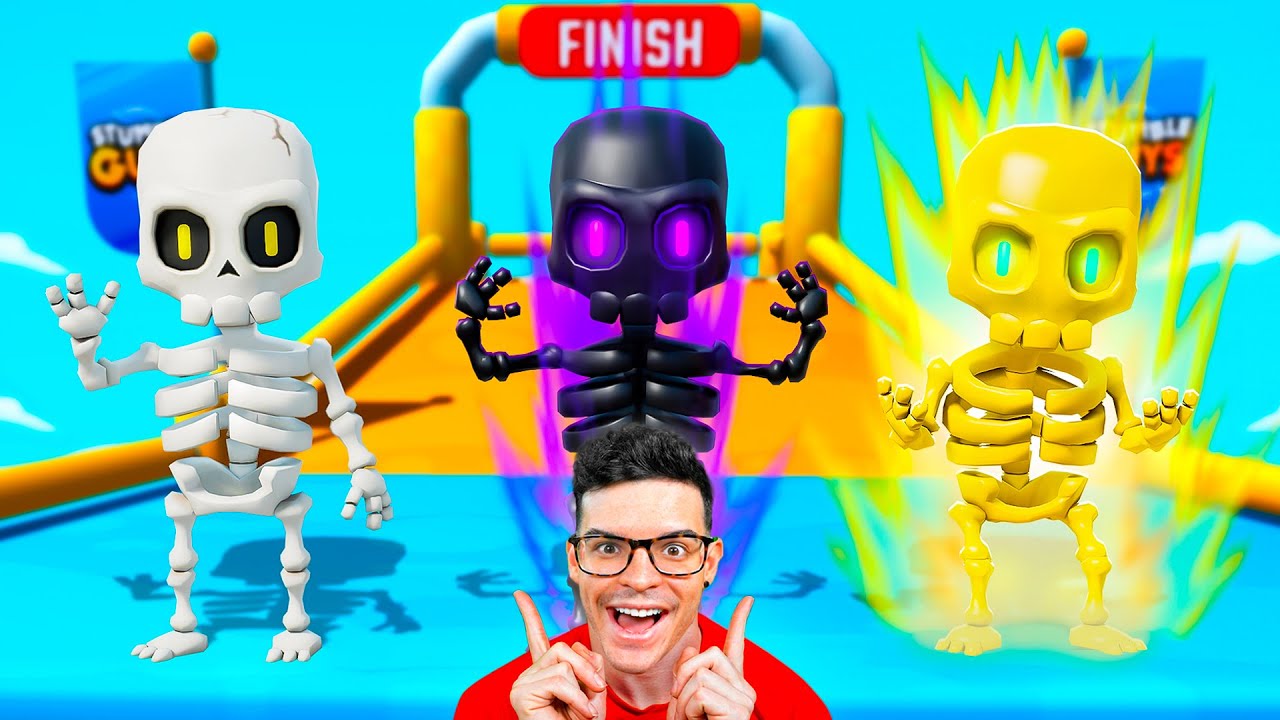 ¡Vencí a Stumble Guys con Esqueletos!