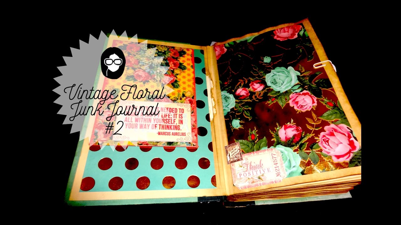 Altered Book Junk Journal Using Printables from Tsunamirose Designs #2 (SOLD!!)