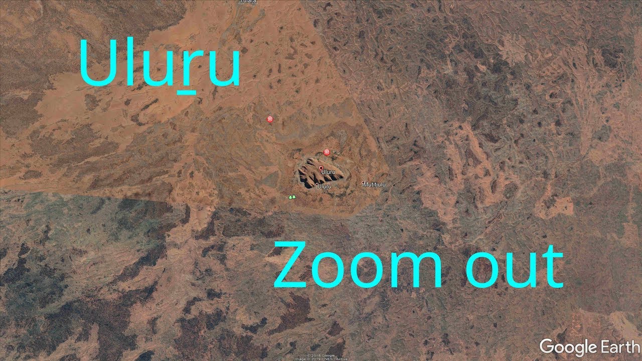 Uluṟu zoom out in Google Earth in 8K FUHD 60 FPS YouTube