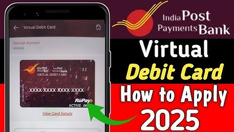 HOW TO APPLY VIRTUAL DEBIT CARD IN IPPB | IPPB DEBIT CARD APPLY ONLINE TAMIL