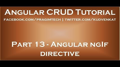 Angular ngif directive