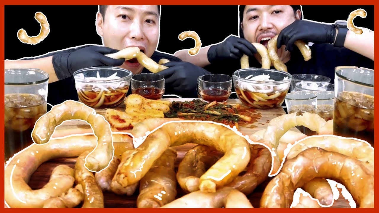 바삭바삭 통대창 파김치 먹방 Beef Intestines Dachang Mukbang ASMR