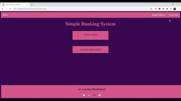 Project-Basic Banking System || Intern@The Sparks Foundation