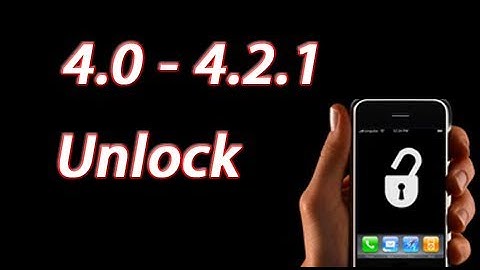 How to unlock 4.1 4.2 and 4.2.1 Mac