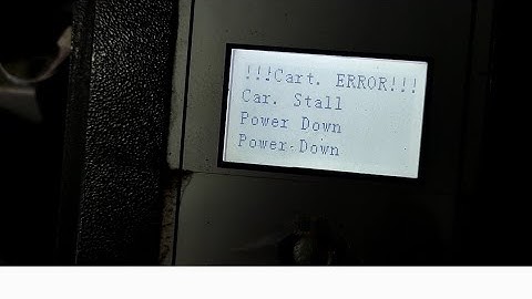 !!!Cart. Error!!! Car Stall Power Down