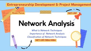Network Analysis | What is Network | Importance | Classification of Network Techniques | BBA | MBA