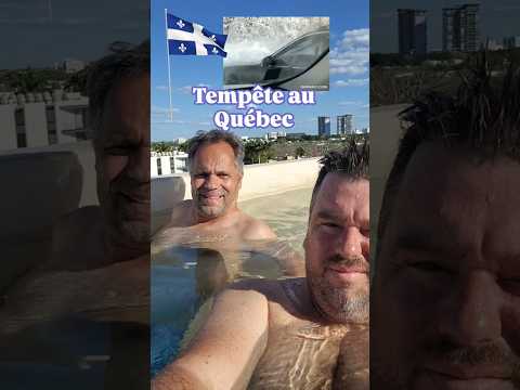 Tempête au Québec vs 36° à Mérida