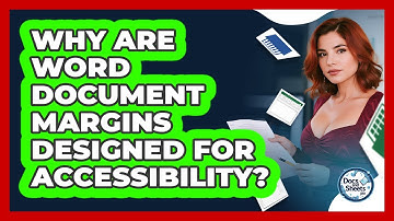 Why Are Word Document Margins Designed For Accessibility? - Docs and Sheets Pro