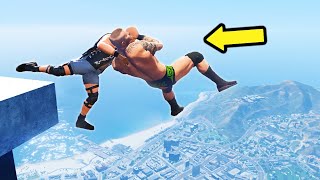 GTA 5 WRESTLING LIKE IN WWE #34 (Ragdoll Wrestling, RKO, Spear, and more!) screenshot 3