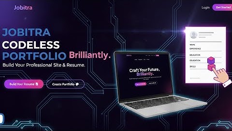 Create a FREE Portfolio Website & Resume WITHOUT Coding in 5 Mins | Jobitra Tutorial