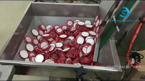 Pepper chili sauce glass bottle jar automatic cap loading capping machine with cap sorter elevator