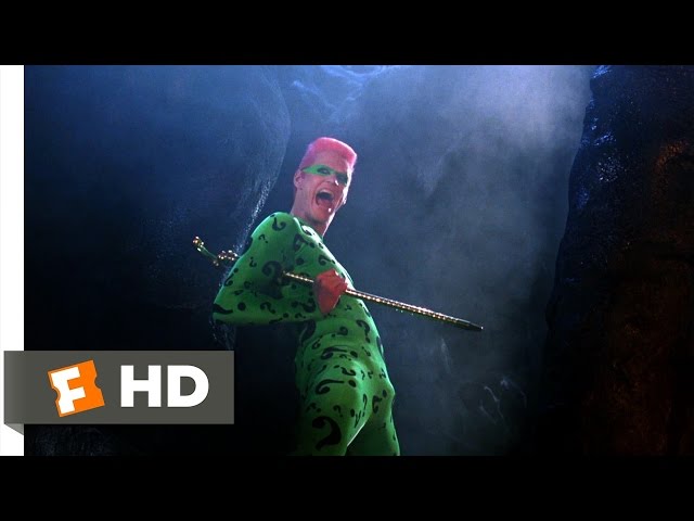 Batman Riddler Jim Carrey Making Riddle Jim Carrey De Riddler Citaten Jim Carreys Riddlers Cane Batman Forever