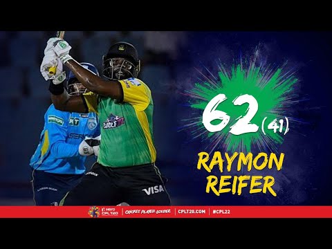 Raymon Reifer's MAJESTIC 62 v Saint Lucia Kings | CPL 2022