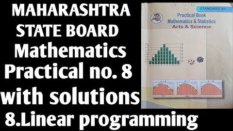 linear programming practical 8 solutions class 12th ||maths practical solution class 12th