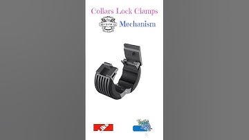 Collars Lock Clamps Mechanism #3d #art #machine #cad #solidworks #animation #sorts #reels #trending