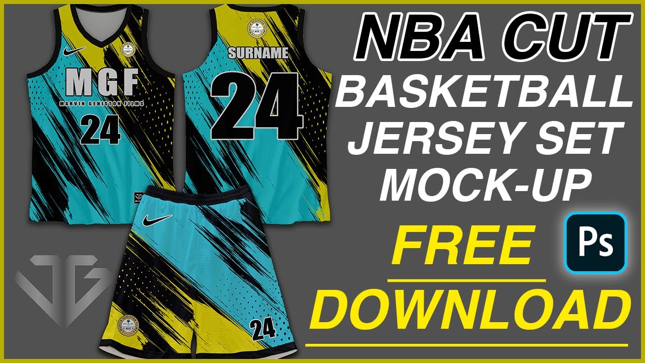 BASKET JERSEY SET FREE MOCK-UP DOWNLOAD - NBA CUT 