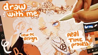 draw with me ⋆🍊｡ﾟ full procreate process [real time + ambiance music] furry art