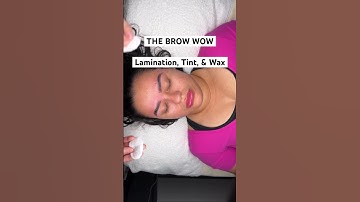 BROW LAMINATION, TINT, & WAX aka “The Brow Wow” #browlamination #browtint #browartist #esthetics