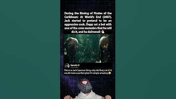 During the filming of Pirates of the Caribbean At World