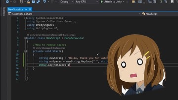 How to remove spaces in a String in Unity! / C# - ZDev-9 Unity Tutorials!