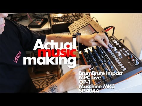 Making a hiphop beat on the DrumBrute Impact