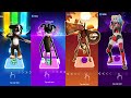 Dog black vs cartoon dog vs siren head vs harley quinn fortnite  tiles hop edm rush 0017